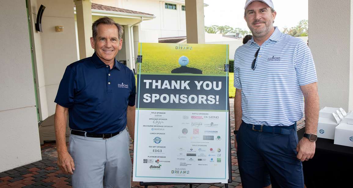 Title Sponsors photo, L-R Michael Diamond and Jeff Benham