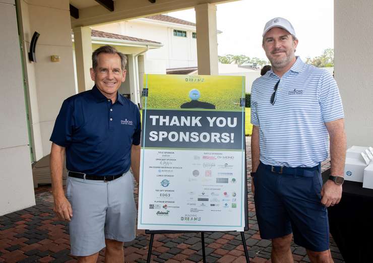 Title Sponsors photo, L-R Michael Diamond and Jeff Benham